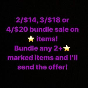 Summer Bundle Deal!! All ⭐️or 🌟 items apply!